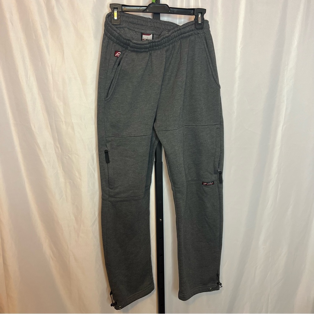 Pro Active Gray Elastic Waist Sweatpants, size Large